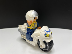 Lego Duplo 5679 Police Bike Patrol Motorcycle Policeman Man Figure 2011