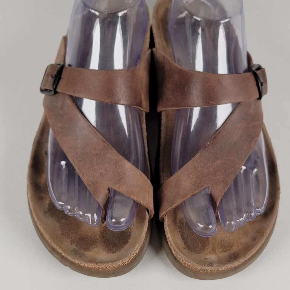 Босоножки Mephisto Helen Plus стринги коричневая лицевая кожа женские размер 39/8 - Изображение 2 из 4