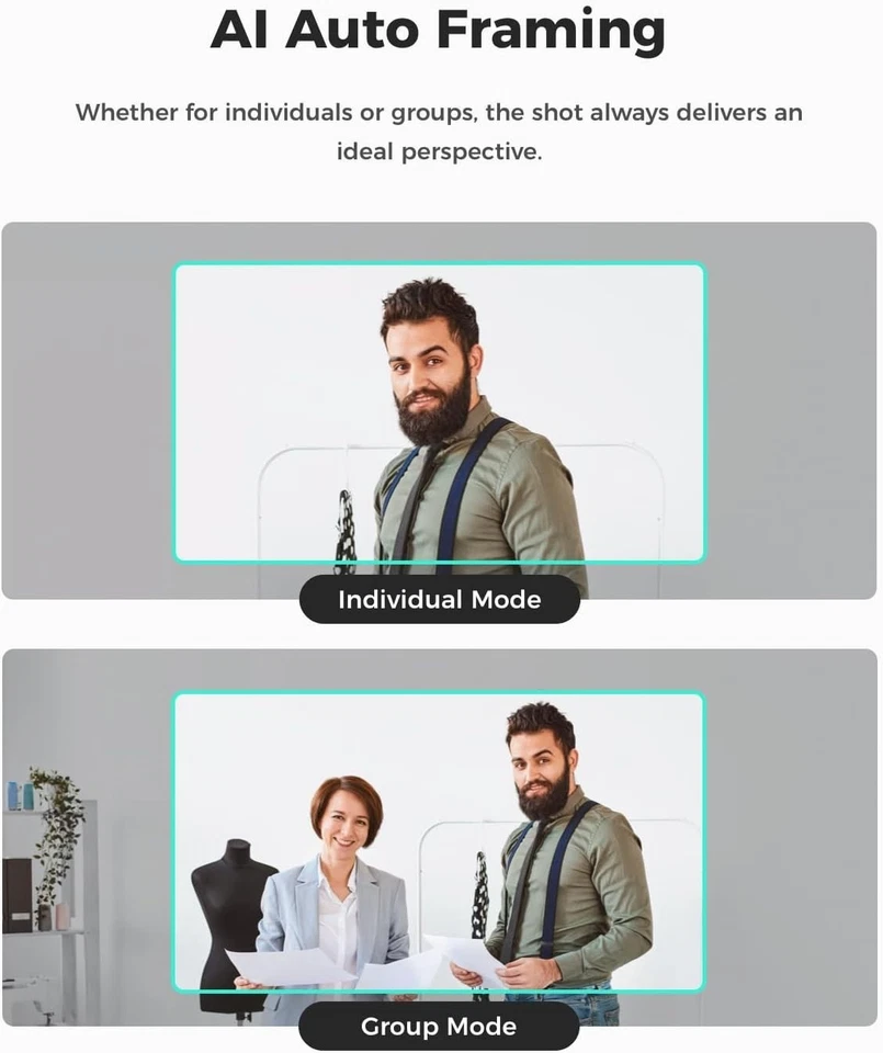 OBSBOT Meet SE 1080P 100 FPS AI Framing Webcam – Gesture & Beauty Modes - Image 4 of 4