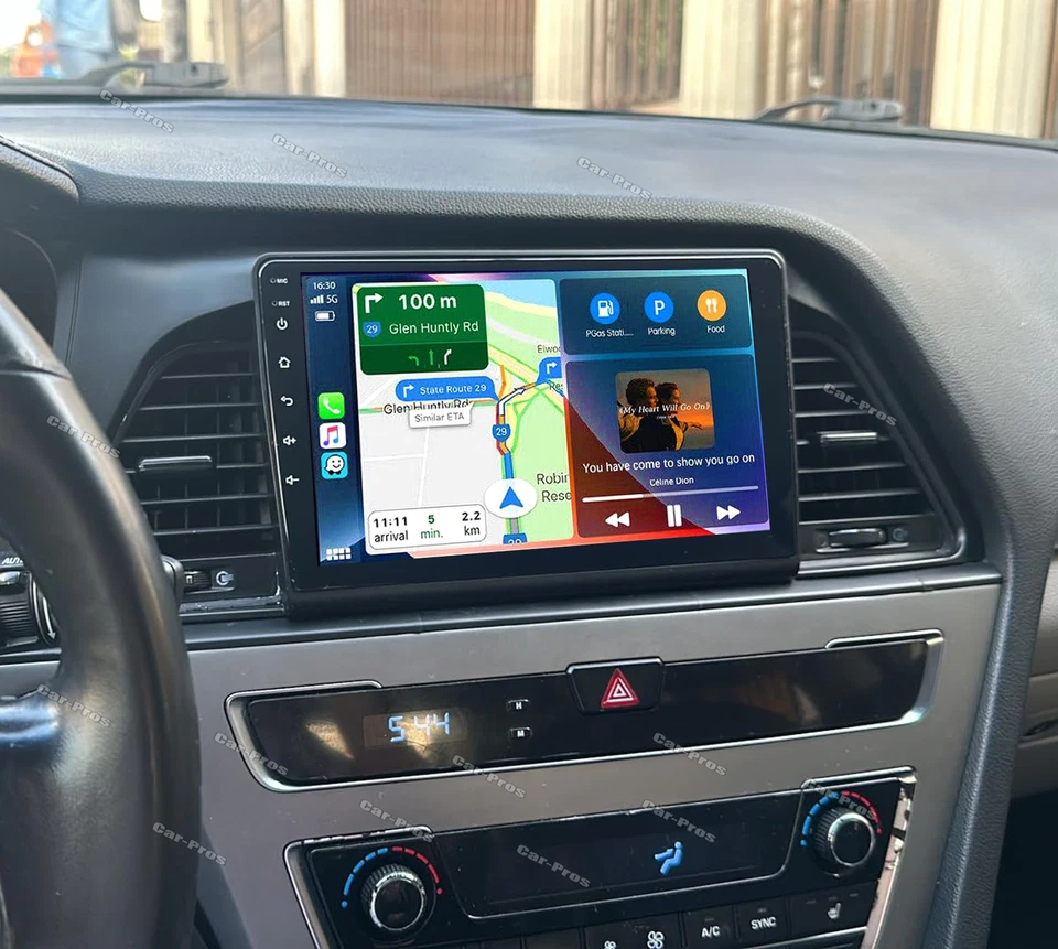 FOR HYUNDAI SONATA 2015 2016 2017 APPLE CARPLAY CAR STEREO GPS RADIO ANDROID 13 - Image 4 of 4