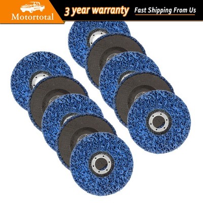 10 Pcs New 4.5'' Strip Disc Wheel Paint Rust Removal Clean For Angle Grinder