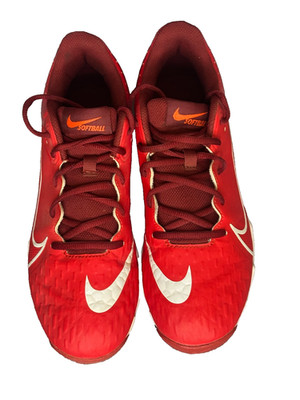 red Nike Renew Hyperdiamond 4 Womens Size 8.5 Softball Cleats CZ5918-616