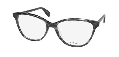 NEW FURLA VFU546 EYEWEAR CAT EYE GRAY 096N FULL-RIM 54-15-135 WOMENS PLASTIC