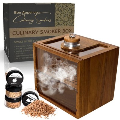Culinary Smoker Box | Portable Indoor Food Smoker | Wood Chip Infuser for