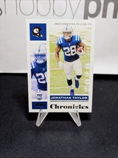 Johnathan Taylor Rookie Card 2020 Chronicles Football RC #42 Colts. rookie card picture