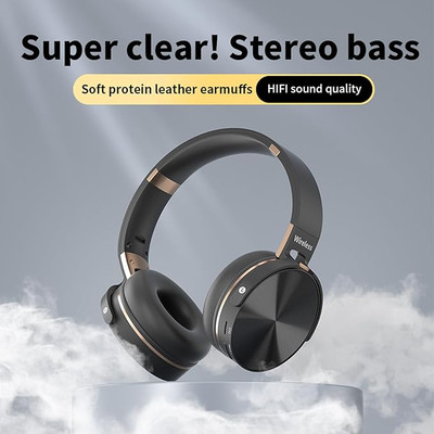 Bluetooth Kopfhörer Over Ear Kabellos Bass Ohrhörer HiFi Stereo Headset Wireless