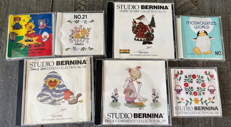 Cross Stitch Embroidery Cards Lot of 7 Suzy Zoo's Precious Moments Debbie Mum