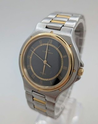 SEIKO LANDY 5P31-6B00 men Quartz Black Dial Gold Silver Watch