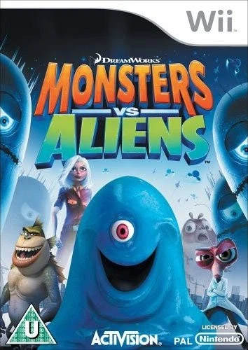 Monstruos Vs Aliennigenas Nintendo Wii BUENA CONDICION