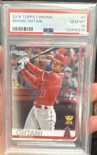 2019 Topps Chrome Batting #1 Shohei Ohtani Rookie Cup MLB Angels PSA 10 GEM MINT