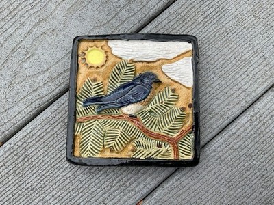 SPORCK Bluebird Pottery Tile 2016 5  Square