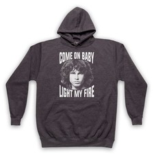 JIM MORRISON DOORS LIGHT MY FIRE ROCK LEGEND ADULTS UNISEX HOODIE