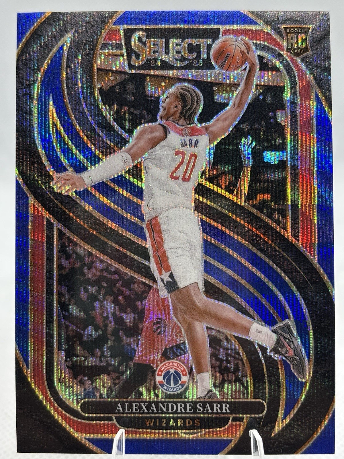 Alexandre Sarr 1/75 - 2024-25 Panini Select Blue Wave Premier Level RC #185