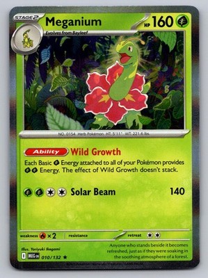 Meganium 010/132 R Mega Evolution Pokemon NM