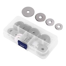 Image of 40pcs Mudguard Washer Assortment Kit 4 Sizes 304 Stainless Steel M6 Mudguard