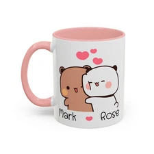 Personalized Dudu Bubu Mug | Cute Bears Coffee Cup Gift for Birthday & Xmas