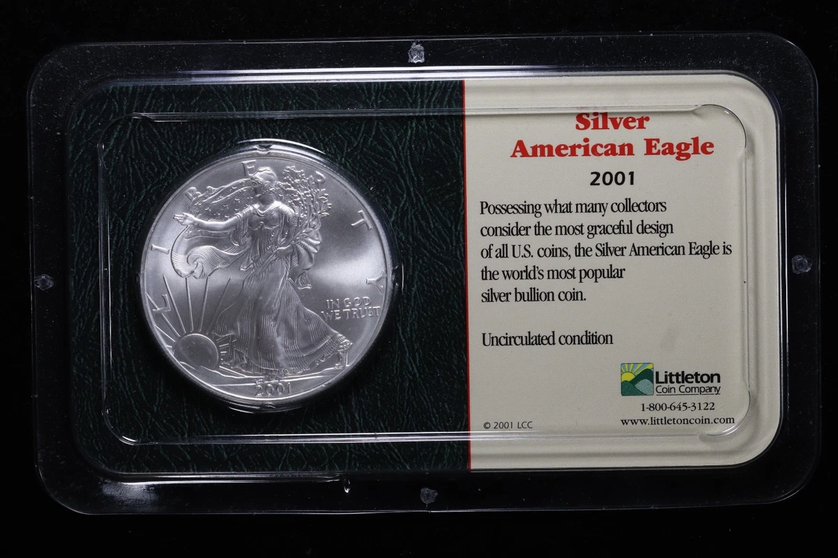 American Eagle 1 oz Precious Metal Content per Unit 2001 Silver