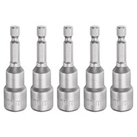 "5X Nussausdreher 11Mm 1/4\" 2.56\" Magnet. F. Sechskantschrauben"