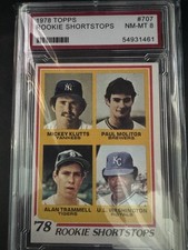 1978 Topps Rookie Shortstops - Alan Trammel Paul Molitor rookie KDA Graded 8 