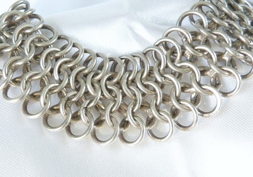 Vintage Sterling Silber 925 Kettenhemd Kette Gliederarmband 7" - Bild 10 von 24