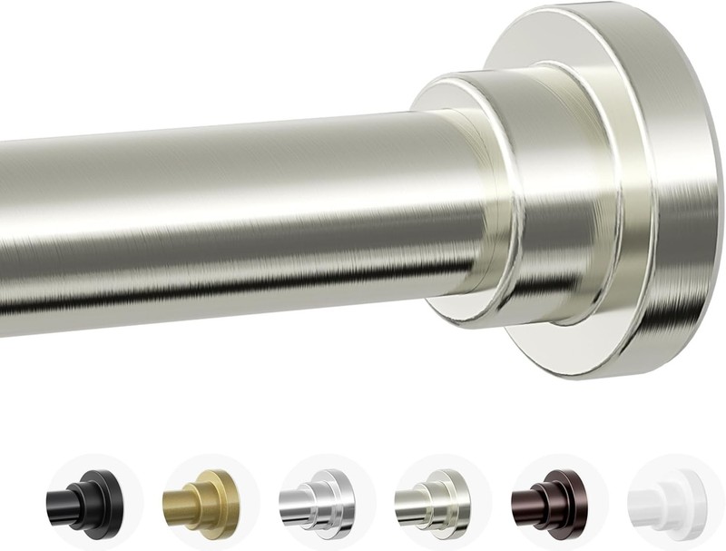 Nickel Mcrbeay shower curtain rod 19-73 inches
