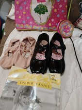 Capezio Kids Tele Tone Tap Shoe Size 10 And One Half M , Bag, Tights, Ballet Sh