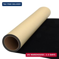 Self Adhesive Felt Sheets, Black Felt Sheet with Adhesive Backing, 14.6 x 39.4 I