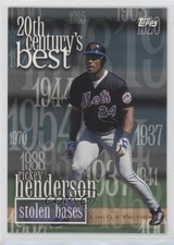 2000 Topps 20th Century's Best Limited Edition Rickey Henderson #233 HOF 7xr