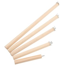 5 Pcs Parrot Perch Wooden Bird Stand Natural Wood Perches for Cage