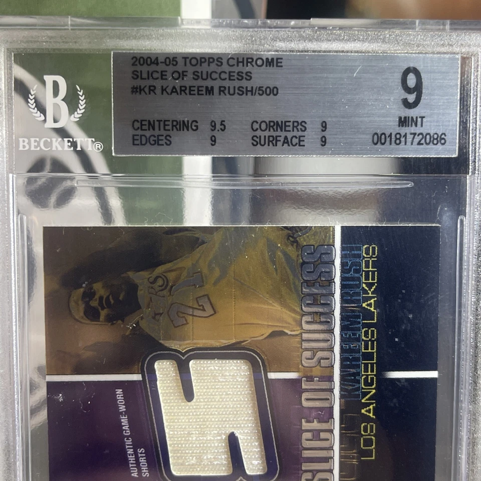 2004-05 Topps Chrome Slice Of Success | Карим Раш #SS-KR | LA Lakers BGS 9 - Изображение 4 из 4