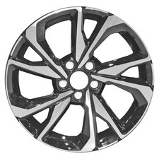 64108 Reconditioned OEM Factory Aluminum 18x8 Wheel Machined w/Black