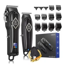 Cordless Hair Clippers Trimmer Kit Hair Cutting Machine Barber Beard Grooming