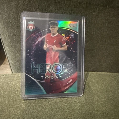 Topps Chrome 2023-24 Liverpool FC Ben Doak Rookie RC Teal/99