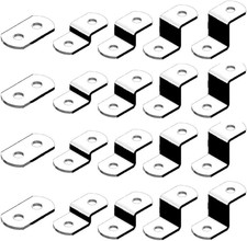 Offset Canvas Clips for Picture Framing Assorted Small Sizes, 10 Each 0/0", 1/8"