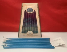 45 Lavender Kosher Dripless Dipped Safed Candles The Light of Chanukah
