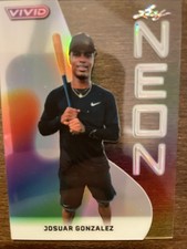 2025 Leaf Vivid Josuar Gonzalez Neon NB 33 1/1