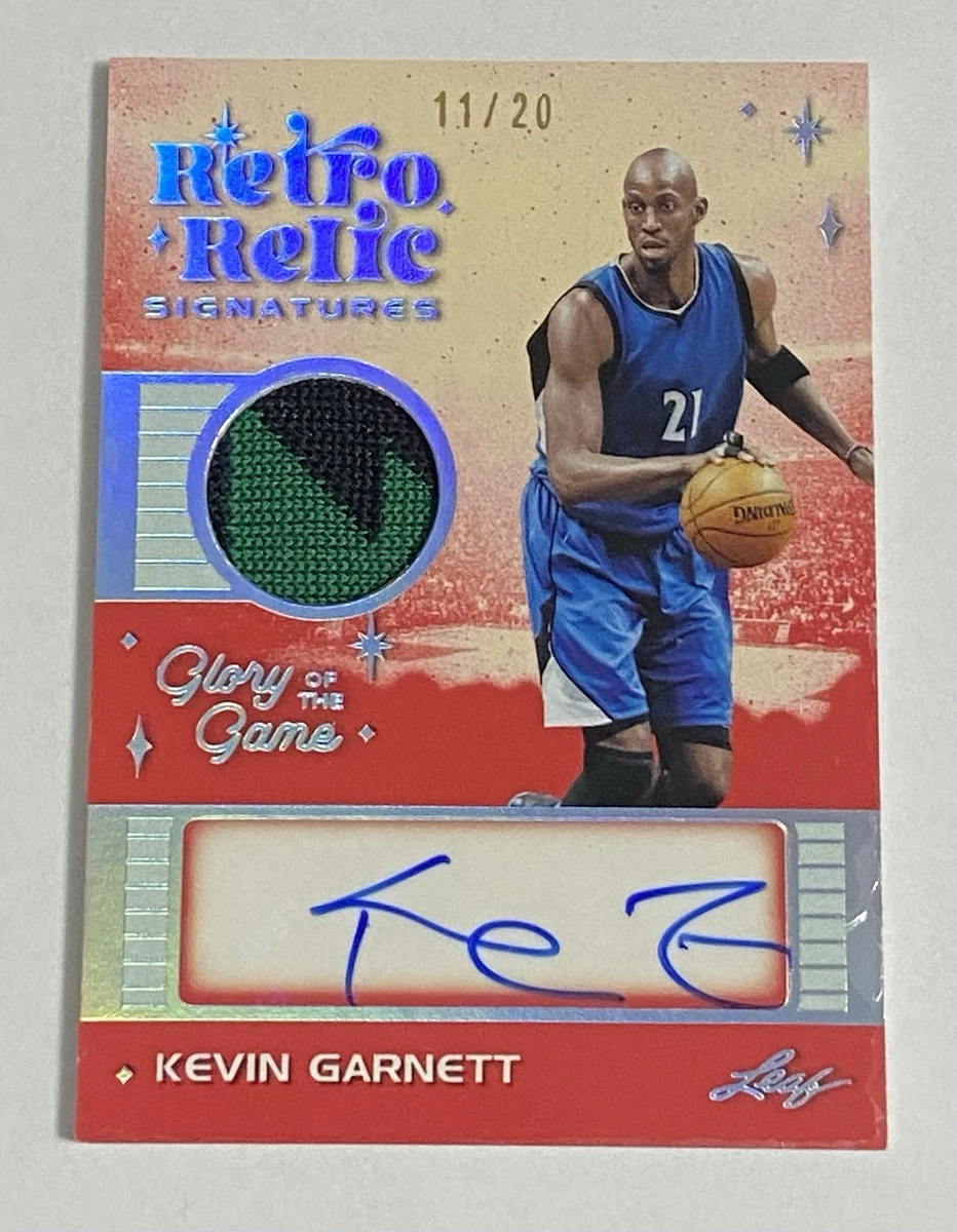 KEVIN GARNETT サインカード　オートグラフカード Kevin Garnett Basketball Original Autographed Sports Trading Cards