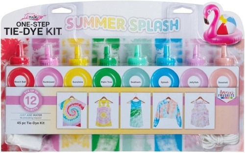 Tulip One-Step Tie-Dye Kit, Summer Splash, Easy Party Activity, DIY Fashion