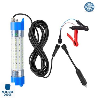 Fishing Light Underwater 12V 15000LM Green White Blue Yellow LED Submersible