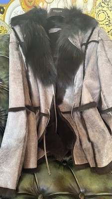 Laurel bei Escada Luxus Leder Fuchsjacke Gr.40 NP 3200 Euro