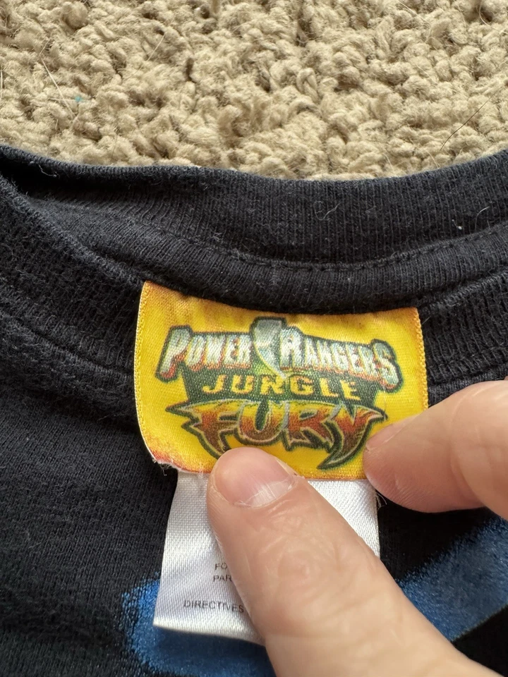 Camisa Vintage Power Rangers Jungle Fury Juvenil Talla 5/6 Foto 2 de 4