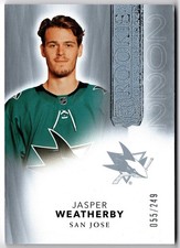 2021-22 UD The Cup Rookie Class Of 2022 JASPER WEATHERBY 2022-JW #/249 Sharks RC