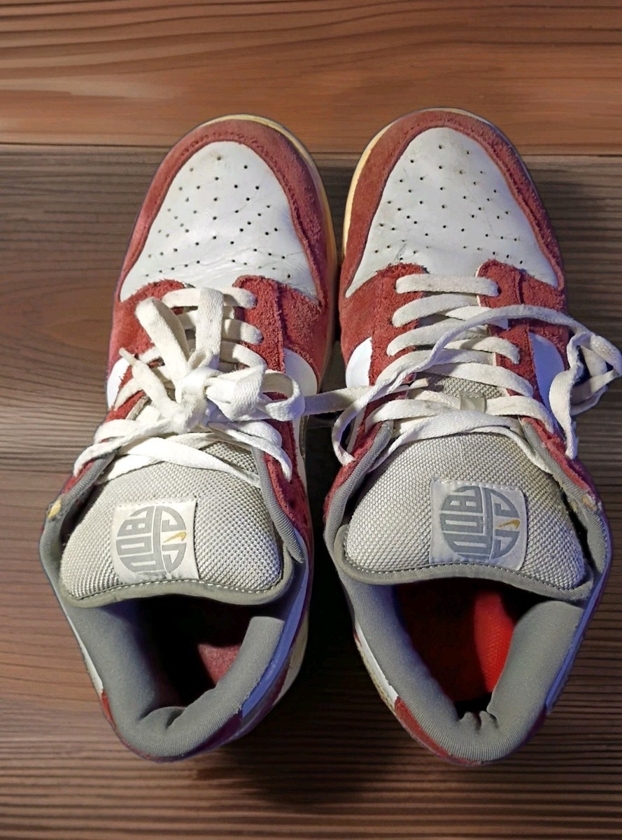 Nike SB Dunk Low Pro Shanghai 2004 Rare VTG Red Gold White 304292
