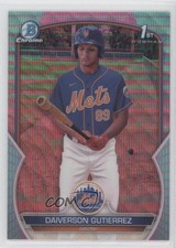 2023 Bowman Chrome Aqua & Pink Vapor Refractor 47/125 Daiverson Gutierrez 12yh