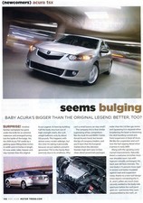 2009 ACURA TSX FIRST DRIVE 2 PG ARTICLE