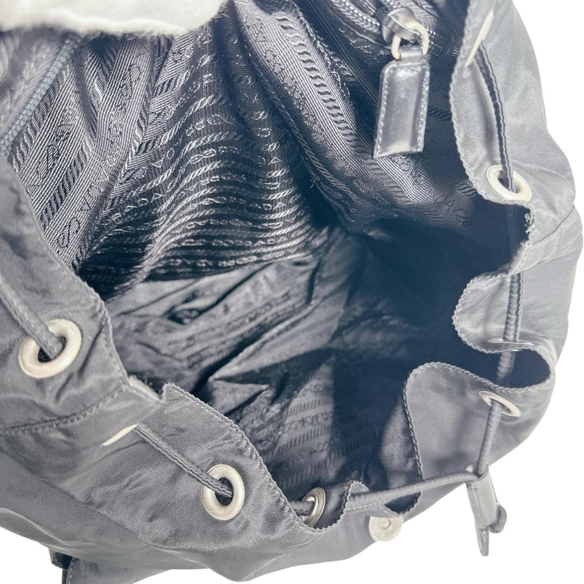 PRADA Triangle logo Backpack Backpack Â· Daypack … - image 10