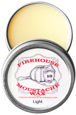 Firehouse Moustache Wax Light - for Beard & Mustache Shaping, Naturally Scented