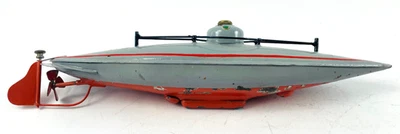 Sous-marin Bing 30 cm peint à la main ancien - Photo 1/4