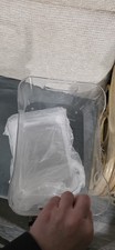 8 Pack Plastic Storage Bins, Multi-Use Organizer Bins, Pantry Organizer, Clear