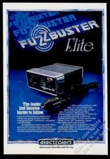 1980 Fuzzbuster Elite radar detector photo vintage print ad